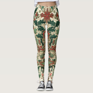 Victoriaans/Classic/Vintage Kerst Leggings