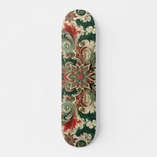 Victoriaans/Classic/Vintage Kerst Skateboard