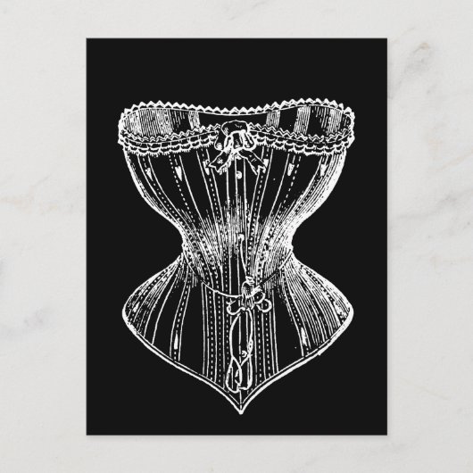  Victoriaans corset Briefkaart (Voorkant)
