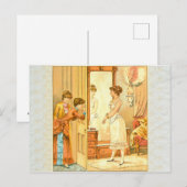 Victoriaans corsetreclame briefkaart (Voorkant / Achterkant)