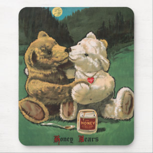 Victoriaans Cottagecore Honey Beren Muismat