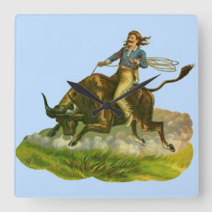 Victoriaans cowboystier vierkante klok