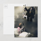  Victoriaans Creepy Santa Christmas Briefkaart (Voorkant / Achterkant)