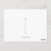 Victoriaans Cupid-Rozen en Briefkaart van de Valen (Achterkant)