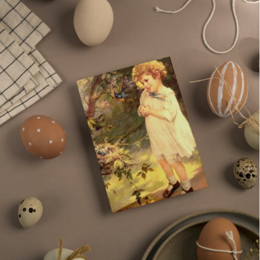 Victoriaans cutie met vogelkaarten