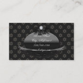 Victoriaans Daisy Damask Mode Visitekaartjes (Achterkant)