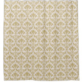 Victoriaans Damask Gold Pattern Douchegordijn (Voorkant)