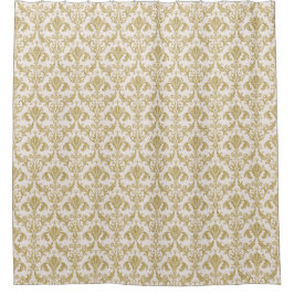 Victoriaans Damask Gold Pattern Douchegordijn
