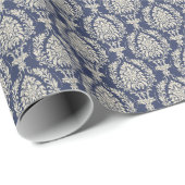 Victoriaans Damast Wallpaper  Pattern Cadeaupapier (Rol Hoek)