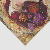 VICTORIAANS  DAME DECOUPAGE TISSUEPAPIER (Detail)