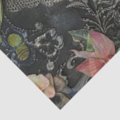  Victoriaans Dame en Vlinder Ephemera Tissuepapier (Detail)