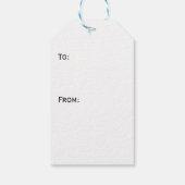 Victoriaans dame in gevederde Pet Gift Label Cadeaulabel (Achterkant)