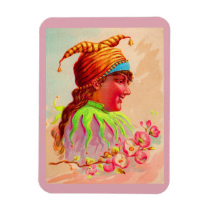 Victoriaans dame jester magneet