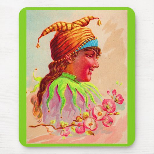 Victoriaans dame jester muismat (Voorkant)