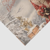 Victoriaans dame kerst tissuepapier (Detail)