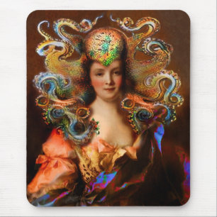  Victoriaans dame Squid Mousepad Muismat