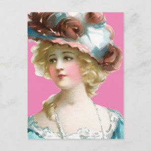 VICTORIAANS DAME VROUW BRIEFKAART