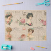 Victoriaans Dames Mode Decoupage Crafts/Wrapping Tissuepapier (Craft)