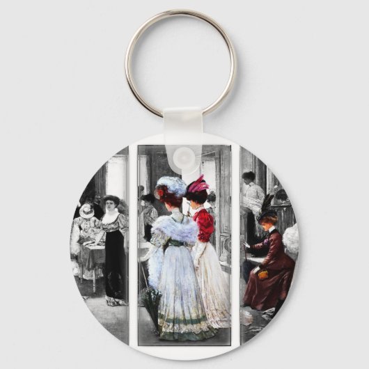 Victoriaans dames Sleutelhanger (Voorkant)