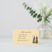 Victoriaans dames visitekaartje (Staand voorkant)