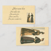 Victoriaans dames visitekaartje (Voorkant / Achterkant)