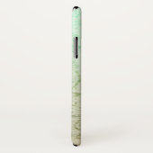 Victoriaans damesscript goudgroen elegant Case-Mate iPhone case (Achterkant / rechts)