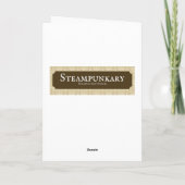 Victoriaans damestandaartjes in de bosbouw kaart (Achterkant)