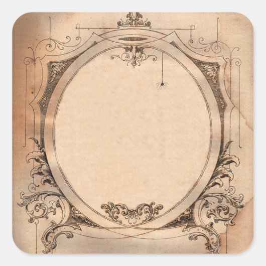  Victoriaans Dandy Chic, aanpasbaar label (Voorkant)