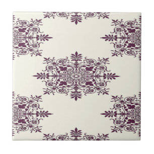 Victoriaans decoratief patroon tegeltje
