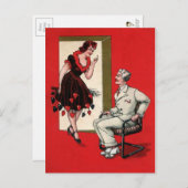  Victoriaans Devil Girl Briefkaart (Voorkant / Achterkant)