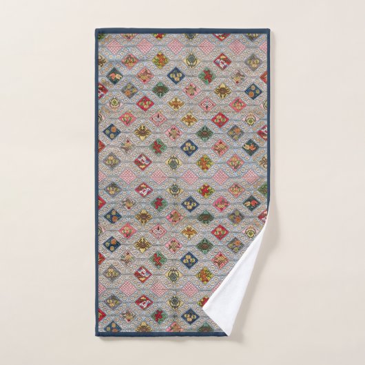 Victoriaans Diamond Quilt-stijl patroon Bad Handdoek (Handdoek)