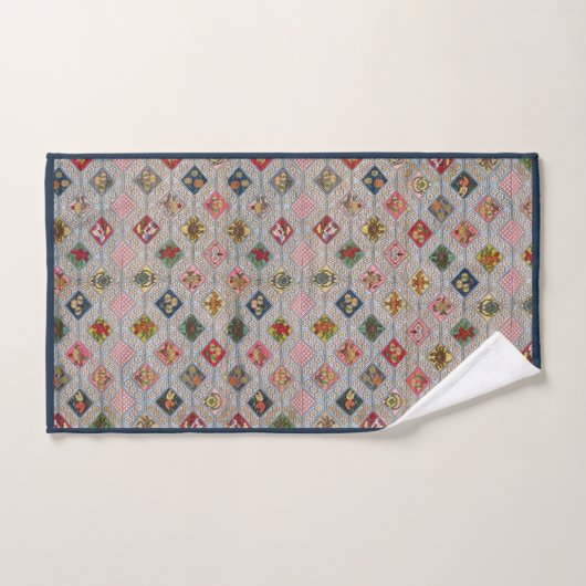 Victoriaans Diamond Quilt-stijl patroon Bad Handdoek (Handdoek)