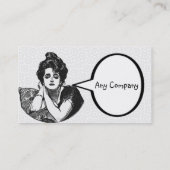 Victoriaans Diva Visitekaartje (Achterkant)