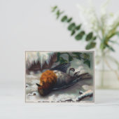  Victoriaans Dodelijke Kerstmis Briefkaart (Staand voorkant)