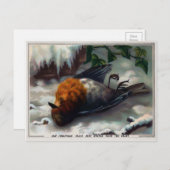  Victoriaans Dodelijke Kerstmis Briefkaart (Voorkant / Achterkant)