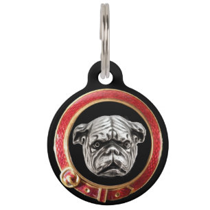 VICTORIAANS DOG PORTRAITS English Bulldog Huisdierpenning