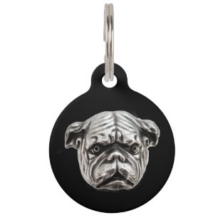 VICTORIAANS DOG PORTRAITS English Bulldog Huisdierpenning