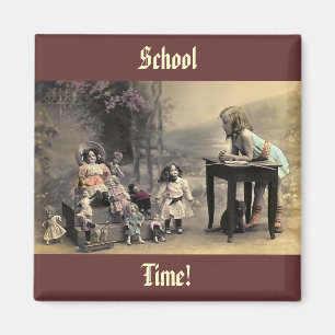  Victoriaans Dolls School Time Fridge Magnet Magneet
