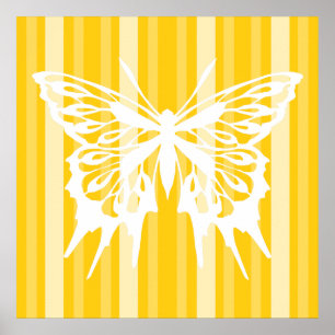 Victoriaans Donau-stroop met vlinder Poster