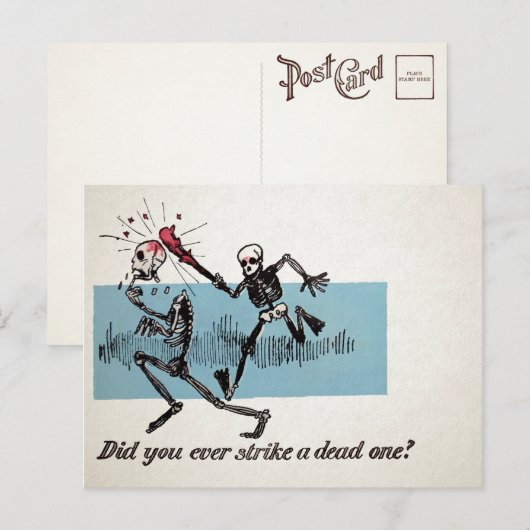 Victoriaans dood één Briefkaart (Voorkant / Achterkant)