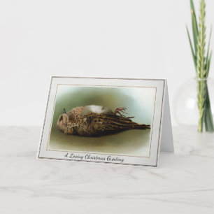 Victoriaans Doodse Kerstmis Feestdagen Kaart