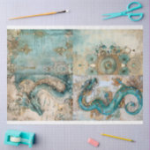 Victoriaans Dragon Series Design 3 Tissuepapier (Craft)