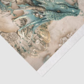 Victoriaans Dragon Series Design 3 Tissuepapier (Detail)