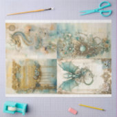 Victoriaans Dragon Series Design 5 Tissuepapier (Craft)