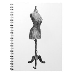 Victoriaans dressform, volledig lichaam Notitieboek