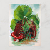 Victoriaans Drink Briefkaart (Voorkant)