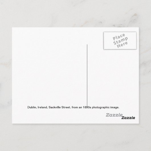 Victoriaans Dublin, Ierland Briefkaart (Achterkant)