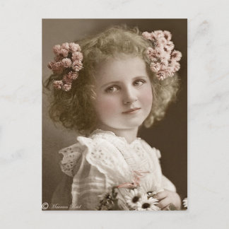 Victoriaans Edwardian Sepia Hand Tinted Briefkaart