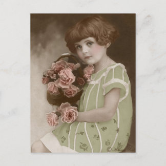 Victoriaans Edwardian Sepia Hand Tinted Briefkaart