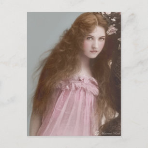 Victoriaans Edwardian Sepia Hand Tinted Briefkaart